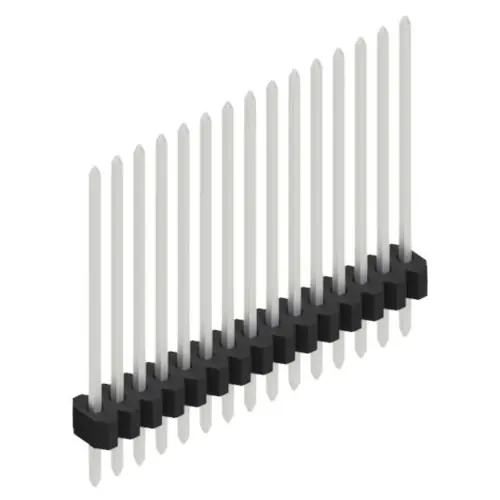 Stiftleiste, 15-polig, RM 1.27 mm, gerade, schwarz, 10060858 Direktkauf