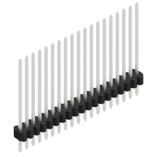 Letzte Chance Stiftleiste, 19-polig, RM 1.27 mm, gerade, schwarz, 10060866