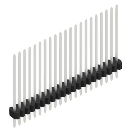 Neu Stiftleiste, 21-polig, RM 1.27 mm, gerade, schwarz, 10060870