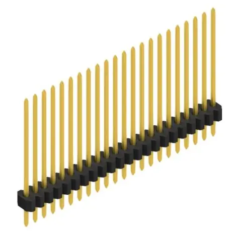 Stiftleiste, 22-polig, RM 1.27 mm, gerade, schwarz, 10060871 Geprüft