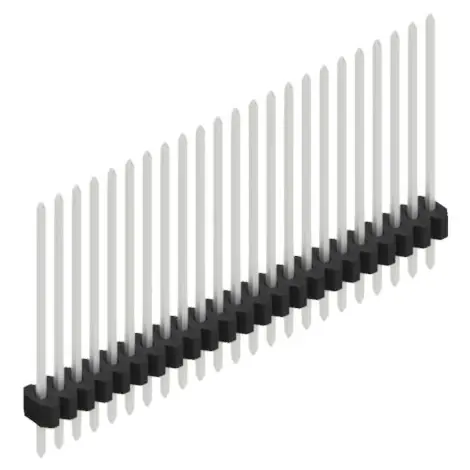 Bestseller Stiftleiste, 23-polig, RM 1.27 mm, gerade, schwarz, 10060874