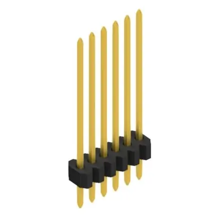 Stiftleiste, 6-polig, RM 1.27 mm, gerade, schwarz, 10060839 Kostenfreie Lieferung