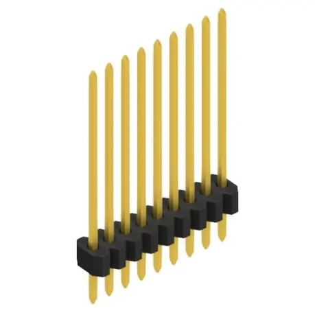 Nur Heute Stiftleiste, 9-polig, RM 1.27 mm, gerade, schwarz, 10060845