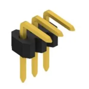 Gratis Versand Stiftleiste, 3-polig, RM 1.27 mm, abgewinkelt, schwarz, 10060907