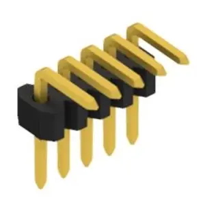 Top-Preis Stiftleiste, 5-polig, RM 1.27 mm, abgewinkelt, schwarz, 10060911