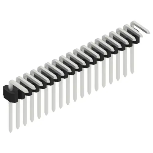 Sale Stiftleiste, 18-polig, RM 1.27 mm, abgewinkelt, schwarz, 10061017