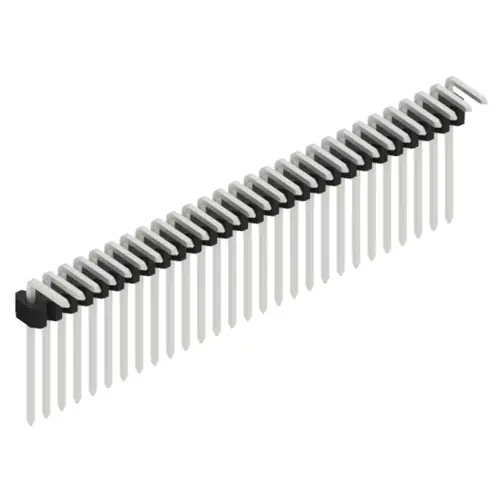 Garantierte Lieferung Stiftleiste, 28-polig, RM 1.27 mm, abgewinkelt, schwarz, 10061115