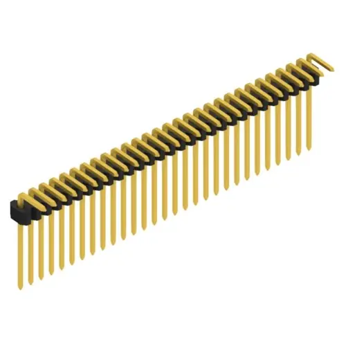 Stiftleiste, 29-polig, RM 1.27 mm, abgewinkelt, schwarz, 10061116 Top-Preis
