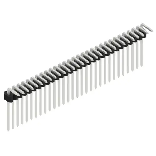 Stiftleiste, 30-polig, RM 1.27 mm, abgewinkelt, schwarz, 10061119 Bestpreis