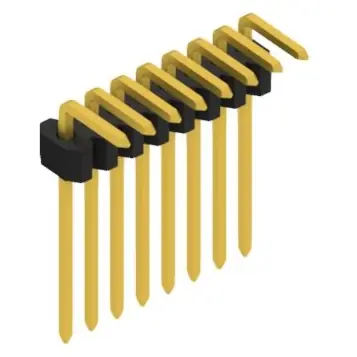 Stiftleiste, 8-polig, RM 1.27 mm, abgewinkelt, schwarz, 10061071 Nur Heute