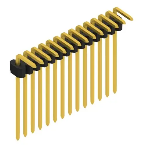 Stiftleiste, 14-polig, RM 1.27 mm, abgewinkelt, schwarz, 10061161 Neue Kollektion