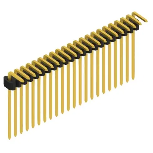 Stiftleiste, 22-polig, RM 1.27 mm, abgewinkelt, schwarz, 10061177 Mega-Angebot