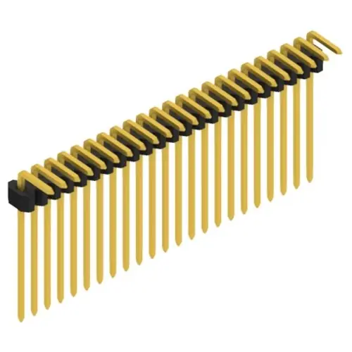 Saisonangebot Stiftleiste, 23-polig, RM 1.27 mm, abgewinkelt, schwarz, 10061179