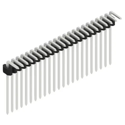 Stiftleiste, 23-polig, RM 1.27 mm, abgewinkelt, schwarz, 10061180 Neue Kollektion