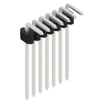 Direkt Vom Hersteller Stiftleiste, 7-polig, RM 1.27 mm, abgewinkelt, schwarz, 10061148
