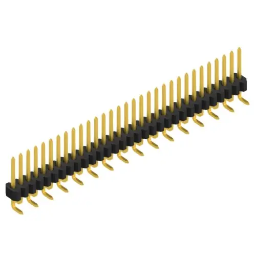 Sonderaktion Stiftleiste, 31-polig, RM 1.27 mm, abgewinkelt, schwarz, SLVW1SMD04831G