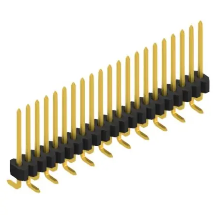 Neue Kollektion Stiftleiste, 21-polig, RM 1.27 mm, abgewinkelt, schwarz, SLVW1SMD07321G