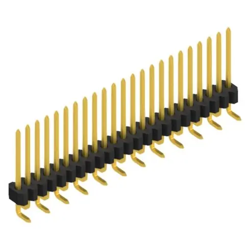 Must-Have Stiftleiste, 23-polig, RM 1.27 mm, abgewinkelt, schwarz, SLVW1SMD07323G