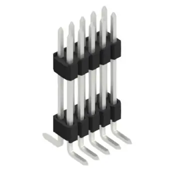 Stiftleiste, 10-polig, RM 1.27 mm, abgewinkelt, schwarz, SLVW10SMD10210Z Preiswert