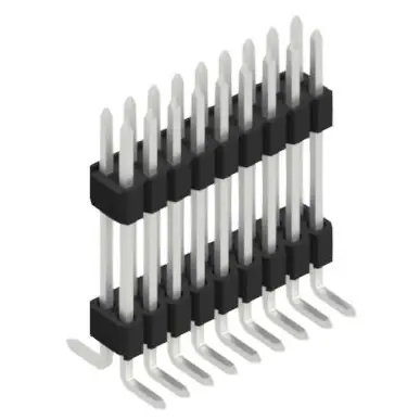 Stiftleiste, 18-polig, RM 1.27 mm, abgewinkelt, schwarz, SLVW10SMD10218Z Wochenendangebot