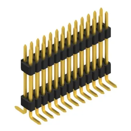 Stiftleiste, 26-polig, RM 1.27 mm, abgewinkelt, schwarz, SLVW10SMD10226G Mega-Angebot