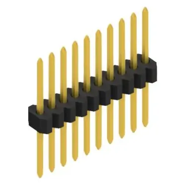 Sichere Zahlung Stiftleiste, 10-polig, RM 1.27 mm, gerade, schwarz, 10060621