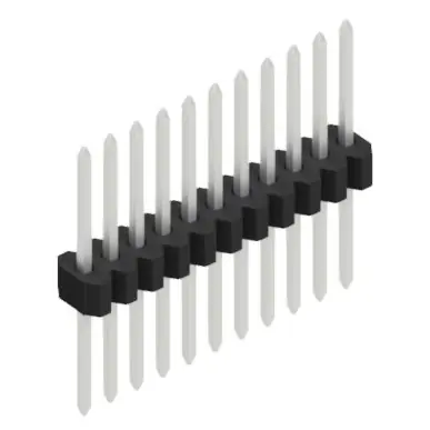 Stiftleiste, 11-polig, RM 1.27 mm, gerade, schwarz, 10060624 Top-Seller