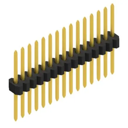 Stiftleiste, 15-polig, RM 1.27 mm, gerade, schwarz, 10060632 Finale Aktion