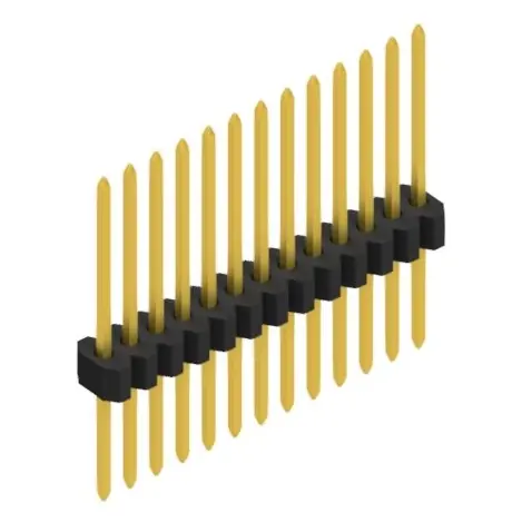 Stiftleiste, 13-polig, RM 1.27 mm, gerade, schwarz, 10060702 Knallerangebot