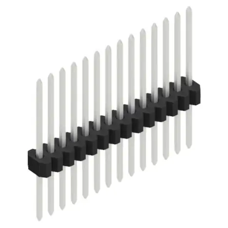 Stiftleiste, 14-polig, RM 1.27 mm, gerade, schwarz, 10060705 Top-Seller