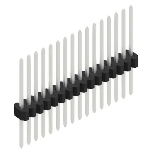 Stiftleiste, 16-polig, RM 1.27 mm, gerade, schwarz, 10060709 Direktkauf