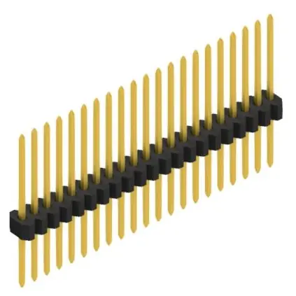 Neuheit Stiftleiste, 21-polig, RM 1.27 mm, gerade, schwarz, 10060719