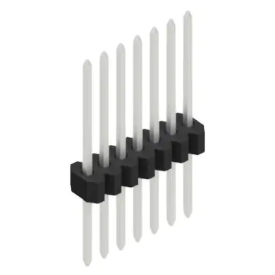 Neu Im Sortiment Stiftleiste, 7-polig, RM 1.27 mm, gerade, schwarz, 10060691