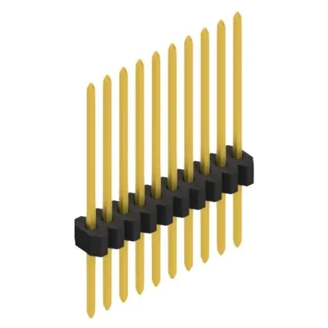 Preiswert Stiftleiste, 10-polig, RM 1.27 mm, gerade, schwarz, 10060769