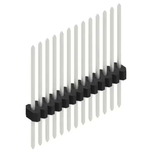 Stiftleiste, 13-polig, RM 1.27 mm, gerade, schwarz, 10060776 Direktkauf