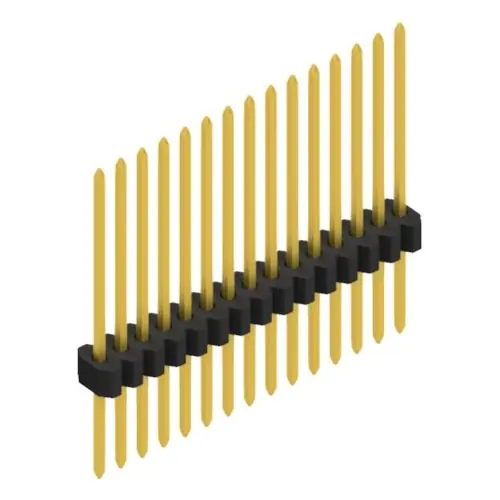 Stiftleiste, 15-polig, RM 1.27 mm, gerade, schwarz, 10060779 Garantierte Lieferung