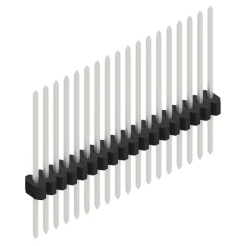 Stiftleiste, 18-polig, RM 1.27 mm, gerade, schwarz, 10060787 Top-Seller