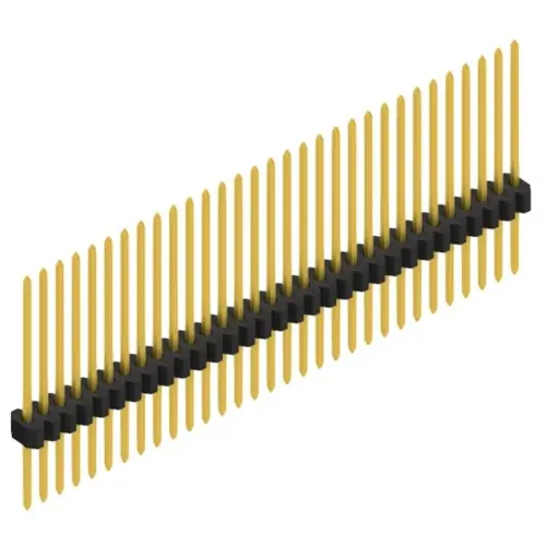 Neu Im Sortiment Stiftleiste, 31-polig, RM 1.27 mm, gerade, schwarz, 10060815