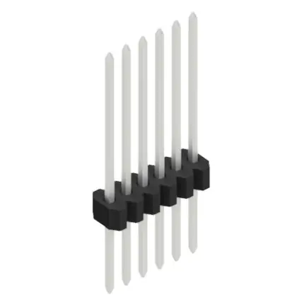 Saisonangebot Stiftleiste, 6-polig, RM 1.27 mm, gerade, schwarz, 10060762