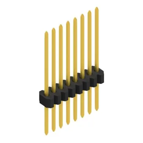 Nur Für Kurze Zeit Stiftleiste, 8-polig, RM 1.27 mm, gerade, schwarz, 10060765