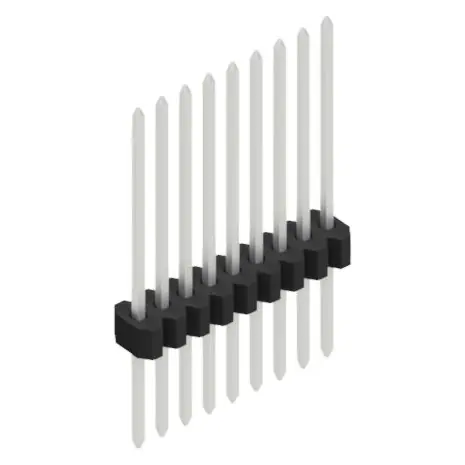 Saisonangebot Stiftleiste, 9-polig, RM 1.27 mm, gerade, schwarz, 10060768