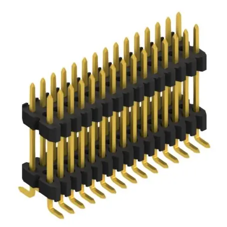 Stiftleiste, 30-polig, RM 1.27 mm, abgewinkelt, schwarz, SLVW11SMD10230G Saisonangebot