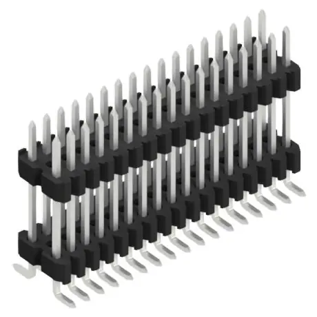 Bestseller Stiftleiste, 34-polig, RM 1.27 mm, abgewinkelt, schwarz, SLVW11SMD10234Z