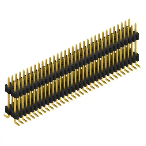 Preis Gesenkt Stiftleiste, 66-polig, RM 1.27 mm, abgewinkelt, schwarz, SLVW11SMD10266G