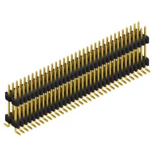 Knallerangebot Stiftleiste, 68-polig, RM 1.27 mm, abgewinkelt, schwarz, SLVW11SMD10268G