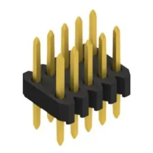 Stiftleiste, 10-polig, RM 1.27 mm, gerade, schwarz, SLVW203610G Neuheit