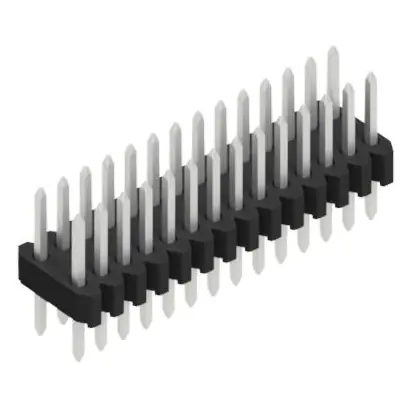 Stiftleiste, 28-polig, RM 1.27 mm, gerade, schwarz, SLVW203628Z Schneller Versand