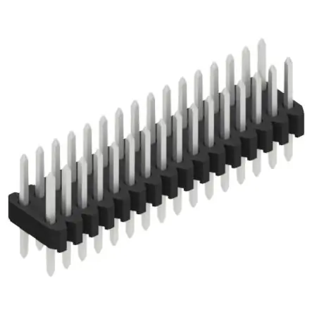 Stiftleiste, 32-polig, RM 1.27 mm, gerade, schwarz, SLVW203632Z Top-Seller