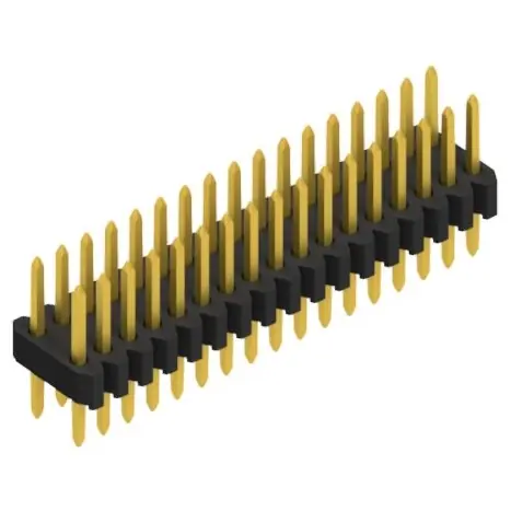 Super-Preis Stiftleiste, 34-polig, RM 1.27 mm, gerade, schwarz, SLVW203634G