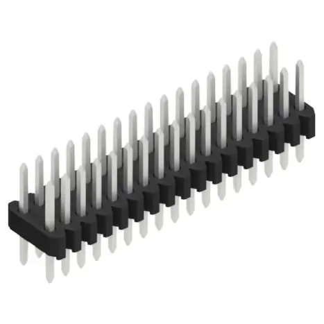 Neue Ware Stiftleiste, 34-polig, RM 1.27 mm, gerade, schwarz, SLVW203634Z